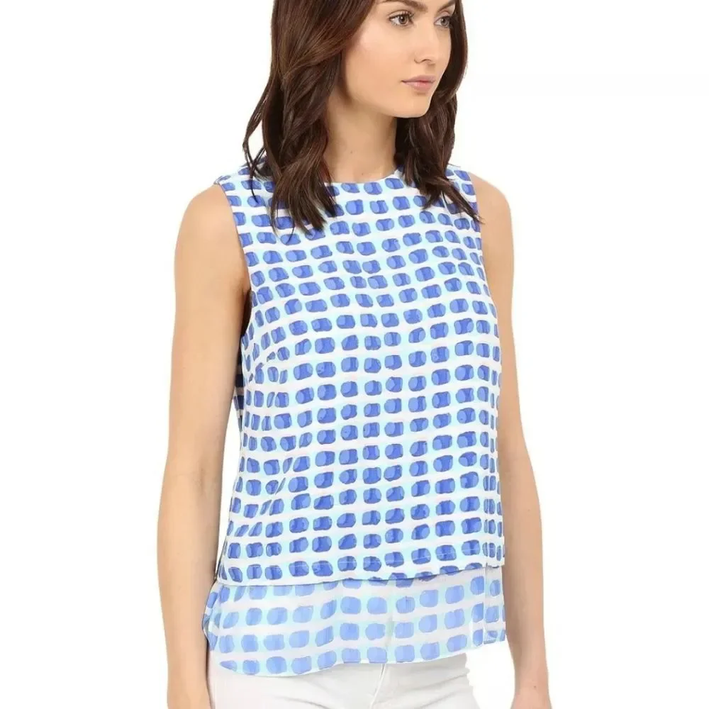 NWT Kate Spade Silk Layered Sleeveless Tank